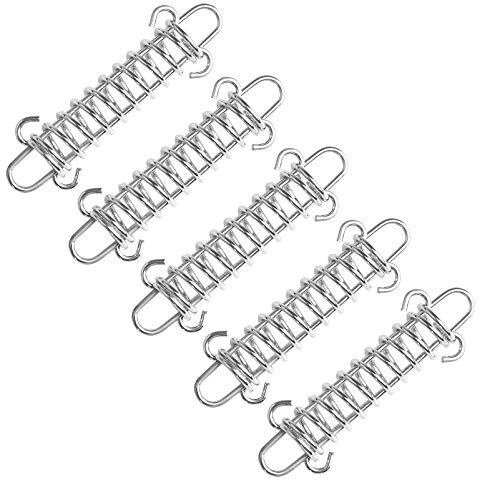 Sanmum 5pcs Porch Swing Spring Heavy Duty Swing Extension Spring Anti-Rust Hanging Kit for Hammock,Punching Bags,Dog Leash,Hanging Chairs Yoga Veranda Seat