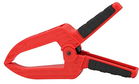 Spring Clamp with Long Flat Nose Plastic Fixing Clamp Carpentry Woodworking Clamp (2in Opening 50mm)