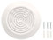 KOTARBAU® Rejilla de Ventilación 100 mm Conexión de brida tubo Redonda con Mosquitera, Blanca