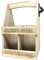 Regalo Personalised Engraved Wooden Bottle Beer Cider Carrier