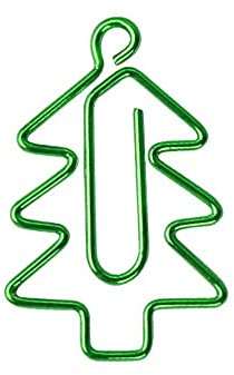 NC 33MM 6Pcs Weihnachtsbaum Form Büroklammern Lesezeichen Memo Clip Rostfreie Büroklammern Büroklammern Metall Büroklammern für Büro Schule Dokument Metall Büroklammern