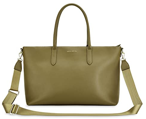 KATIE LOXTON You Got This Damen-Wickeltasche aus veganem Leder mit Reißverschluss, groß, Olivgrün, 58 x 37 x 21 cm, Olivgrün, 23 x 14.5 x 8.5 Inches