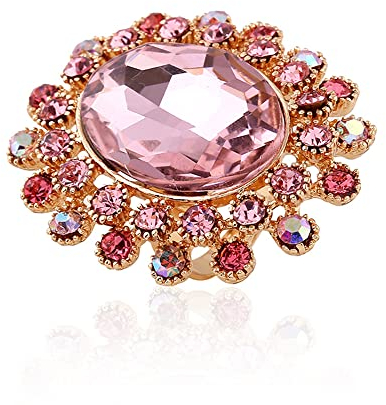 Vintage Big CZ Statement-Ring für Damen und Mädchen, antiker Mosaik-Kristall, erweiterbar, verstellbar, offen, für Verlobung, Hochzeit, Cocktailparty, bequeme Passform, Art-Deco-Schmuck, Weihnachten,