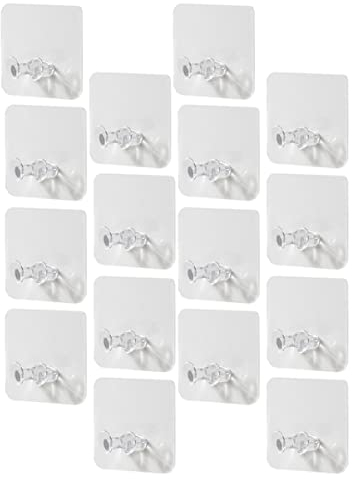 Cabilock 1 Satz 30 Stück Netzsteckerhaken Netzstecker Wandaufhänger Buchse Power Wand Aufhänger Selbstklebender Netzsteckerhalter Bad Stecker Haken Steckdosen Plastik Aufkleber Mauer
