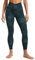 CRZ YOGA Damen Butterluxe Cross Waist Workout Leggings V Cross High Waisted Bauchkontrolle Gym Yoga Leggings - 64cm Smaragdgrüne Batikblumen 38