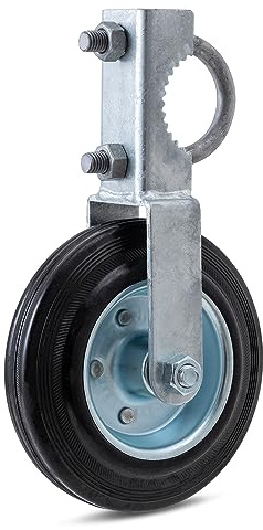 VIVIDA Gate Wheels for Metal Tube Gate, 6 Support Wheel with 1-5/8 Thru 2 Frames, Heavy Duty Farm Caster for Swing Chain Link Fence, 1 PCS