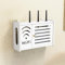 EpheyFIF WiFi Router Storage Box Router Shelf Wall Mount, Wooden Cable Management Box Wireless Router, Hider Cord Management Container Desk Bedroom Decorative
