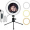 6 Zoll RING FILL LIGHT, Lichtkreis, 16 cm, für Foto, Video, 3 Modi, 10 Intensitäten-Modi für SELFIE, Dreibeinstöcke, mit Fernbedienung, für Gopro TikTok Youtube Vlog iPhone Samsung Huawei Kamera
