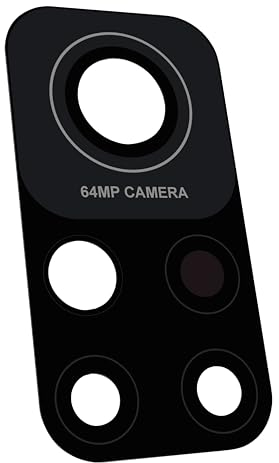 IS-TECK Compatibile con Xiaomi Mi 10T 5G 64MP di ricambio per fotocamera in vetro con set di colla