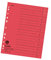 Original Falken 500er Pack Trennblätter. Made in Germany. Aus Recycling-Karton für DIN A4 rot Trennlaschen Trennblätter Ordner Register Kalender Blauer Engel