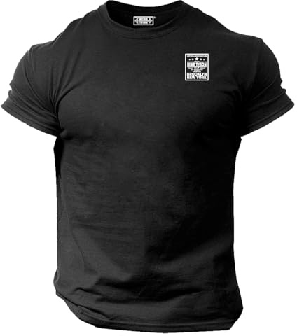 Iron Mike T Shirt Pocket Gym Clothing Bodybuilding Training Workout Exercise Tyson Boxing MMA Gymwear Top (UK, Alpha, M, Regular, Regular, Navy)