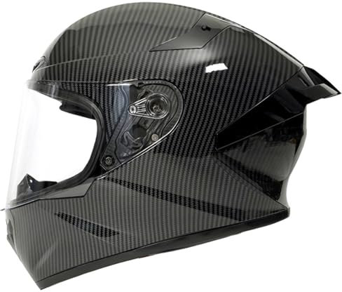 ZXJDP Integraler Motorradhelm mit Heckflügel, Coole Vollvisierhelm DOT/ECE-zugelassen Leichter Jethelm Roller-Helm Scooter-Helm Moped Mofa-Helm für Männer Frauen Unisex,Black Snake Pattern,M