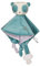 Gipsy Toys – Carre Doudou Panda – Gamme « Bamboo » - 24 CM S/Carte – Bleu – 1ER Age