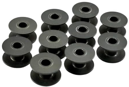 Blooy - 159613-051 Aluminiumspule für Brother LK3-B430, 430E, KE-430D, Juki LK-1850, LK-1900A Bar Tacker Nähmaschinen (10 Stück)