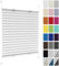 Plissee Ohne Bohren Klemmfix 82 x 120 cm, Nach Maß Qualität Ohne Bohren, Jalousie Plisseerollo Easyfix Faltrollo, Plisseerollo Rollo Jalousie, für Fenster & Tür, Weiß