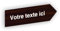 Flèche directionnelle gravée autocollante personnalisable, Plaque signalétique orientation Droite – bois - format 20x6