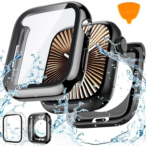 Neitra [2Piezas] Apple Watch Series 11/10 46mm Funda Protectora Impermeable con Templado Protector de Pantalla, HD Anti-Choque Cobertura Completa Carcasa, Funda Protectora para Apple Watch 11/10