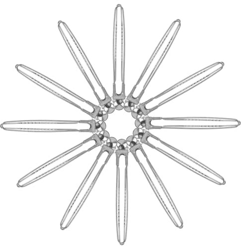 CANIGHT Lot De 12 Pinces À Cheveux Plates En Acier Inoxydable Pour Coiffeur Sans Plis