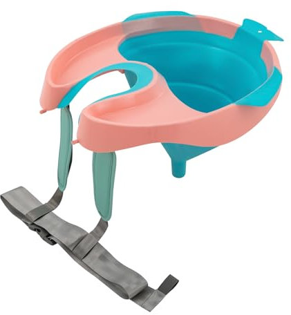 Mobiles Waschbecken Haarwaschbecken, Tragbares Dusch Shampoo Becken mit Abflussrohr, Faltbares Rückwärtswaschbecken mit Riemen, für Behinderte Altere Menschen Schwangere Kinder