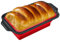 GOMETY Moule à cake en silicone, 31 cm, avec cadre renforcé en métal, antiadhésif, rectangulaire, sans BPA, idéal pour la cuisson du pain et de la pâtisserie