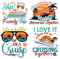 Cruise Door Magnets Decorations, 4PCS Retro Family Trip Cruise Magnets for Ship Cabin Door, Cruising Must Haves Magnetic Signs