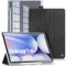 DUX DUCIS Coque Hybride pour Samsung Galaxy Tab S10+ Plus/S9 FE+ Plus/S9+ Plus 12,4 Pouces, Housse Fine à Dos Transparent avec Porte-Crayon, Fonction Veille/Réveil Automatique, Noir
