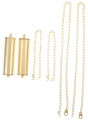 CLISPEED Eisen Bodenpendel Gewicht mit Kette und Haken Ersatzteil für Standuhren Dekorative Pendeluhr Gewichte für Wohnraumgestaltung