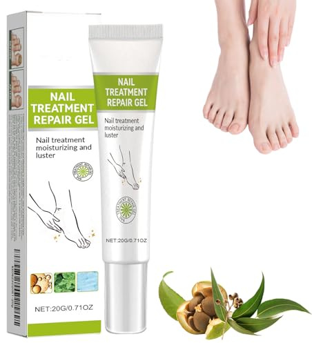 Nail & Hydration Gel For Dry Cracked Split Nails - Intensive Moisturising Care For Brittle Damaged Fingernails And Toenails, Natural Formula With Botanical Oils, Nourishing Gel, 20g Tube