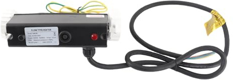 ZAICOLER Elektrischer Poolheizung Mit Einstellbarem Thermostat,Integriertem Umlaufsystem,Automatischer Abschaltung,ÜBerhitzungsschutz,1,5 Zoll Anschluss,Leistung 1 & 2 & 3kw,Für (3KW)