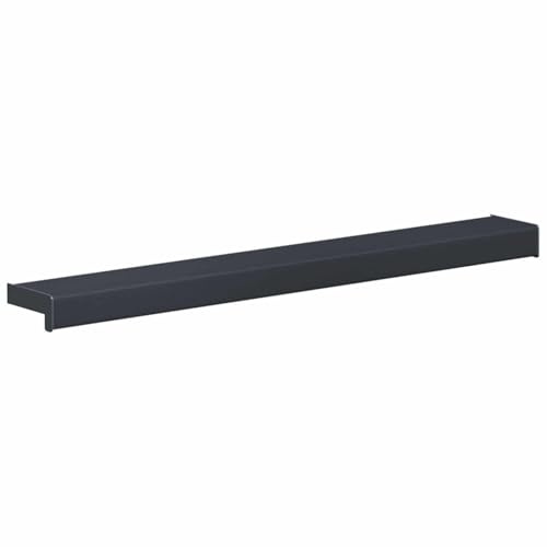 vidaXL Fensterbank Anthrazit mit Holzmaserung 100 x 15 x 4,5 cm PVC