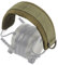 OPSMEN Kopfband Kopfbügel-Abdeckung für modulare Kopfhörer, allgemeine Taktik, Accessoires, Beutel, Tasche, Unisex-Erwachsene, grün