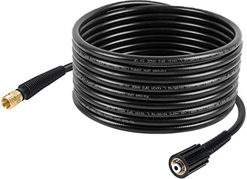 McFilter | Hochdruckschlauchverlängerung 10m, für Hochdruckreiniger Kränzle Quadro Serie, Kärcher HD Serie (ohne EasyLock) - NW 6 x 1, 200 bar, 60 °C, Anschlüsse M22 x 1,5 IG / M22 x 1,5 AG