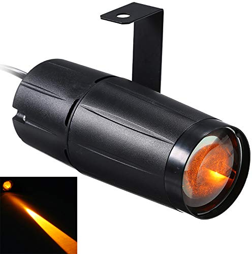 Lixada 10 W LED Pinspot Negro luz, único Haz de luz Luces de Discoteca, Aparato de iluminación para el día de Navidad decoración del hogar Bar Club Pub DJ Show Concert/Mood Lights