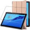 ebestStar - for Huawei MediaPad M5 Lite 10.1 Case Tablet 10.1, Smart Cover Magnetic Flip Protection, PU Leather, Gold + Glass Screen Protector