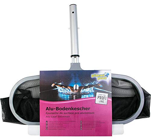 Planet Pool Profi Bodenkescher Silber/schwarz