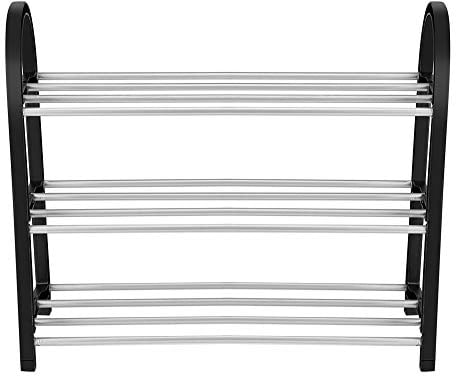 Shoes Storage Shelf Plastic Aluminum Metal Standing Shoe Rack DIY Shoes Storage Shelf Home Organizer(501942CM)