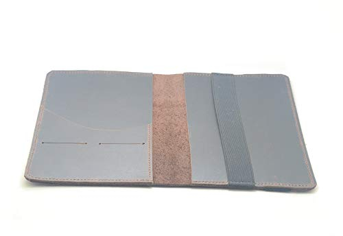 JJNUSA Nachfüllbares, handgefertigtes Notizbuch zum Schreiben, Vintage-Retro, Leder-Reisetagebuch, Einband für Leuchtturm 1917, mittelgroß, A5, 14 x 21 cm, Dunkelbraun