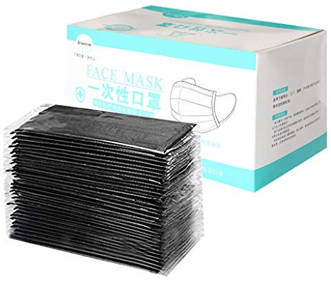 SINGOing Confezione Singola -Maschera per Il Viso da 50 Pezzi -Maschera monouso a 3 Strati -Panno Multifunzionale Antivento - Protezione Bocca e Naso -Sciarpa Estiva Traspirante