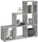 FMD Möbel, 248-001E Mega 1 Stehregal, Raumteiler, Holz, Betongrau, Maße 105.0 x 108.0 x 33.0 cm (BHT)