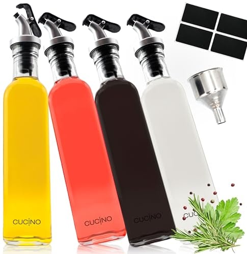 Cucino Set Distributeur de vinaigre et d'huile (Madeira, 500 ML)