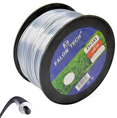 perfektGarten 100m / rund / 2,4mm Faden mit verstärktem Kern für verschiedene Motorsense Freischneider
