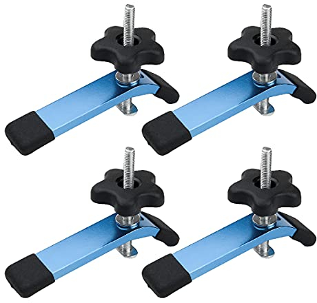POWERTEC 71168-P2 abrazaderas de sujeción en forma de T, 5-1/2 pulgadas de largo x 1-1/8 pulgadas de ancho, juego de 4