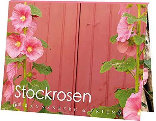 Rannenberg & friends Postkartenbuch Stockrosen, 15 Karten, Blumen Postkartenbücher Ansichtskarte Postkarte Rosen