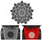 OGAUY Auto-Seiten-Aufkleber 1 STÜCKE Auto Aufkleber Mandala Göttliche Muster Grafik Stilvolle Haube Vorderseite Tür Dekoration Boho Vinyl Aufkleber Autozubehör