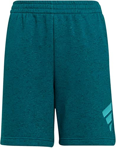 adidas Jungen B 3 Bar Shorts, Legacy Teal/Semi Mint Rush, 9-10 Jahre EU