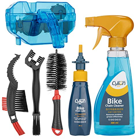 Bike Cleaning Kit Including Bicycle Chain Scrubber, Bike Cleaner Brush Tool