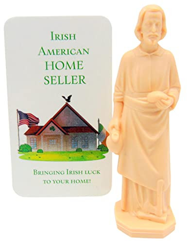Westmon Works Saint Joseph Statue Häusern, irische Ausgabe, mit Anleitung (evtl. Nicht in Deutscher Sprache) und Hausgebet