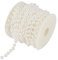 Rouleau de Meulage Perle Fil Perles Guirlande Chaîne Bricolage Décoration de Mariage Perle Arbre de Noël Guirlande Perle Perles Perlenkette Deko Dekoration Faux Chaîne Blanc pour (Blanc)