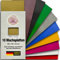 WIKAKERZEN Wachsplatten zum Gestalten und Verzieren von Kerzen DIY Set für Tauf- und Kommunionkerzen zum Selbstgestalten und Basteln, selbsthaftend ohne Kleber (10er-Sortiment, Farben-Sortiment)