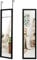 RELAX4LIFE Over the Door Full Length Mirror with Hooks, Wall Mounted HD Glass Mirror for Bathroom Bedroom Wardrobe (Black)
